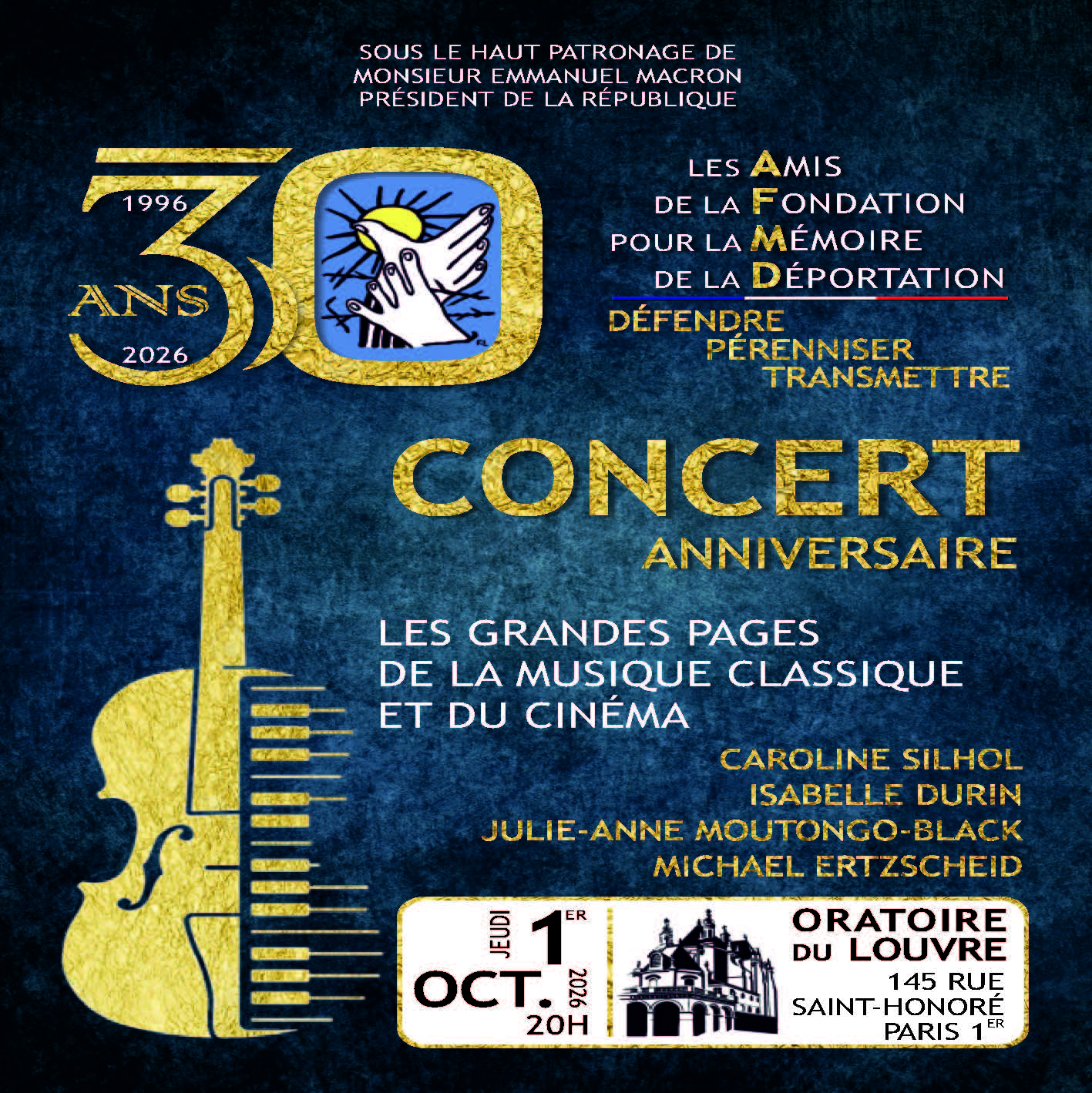 flyer concert 30 ans